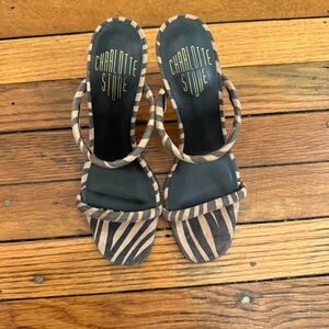 Charlotte Stone Suede Heeled Sandals